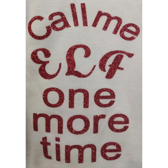 New White Baby Long Sleeve Onsie/Bodysuit  0-3 Months Christmas Elf - Picture 4 of 4